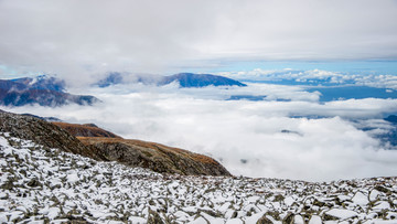 太白山雪景云海