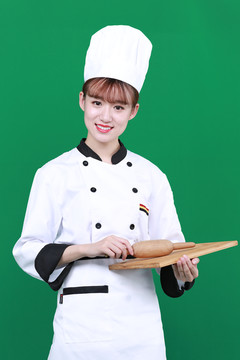美女厨师高清摄影图