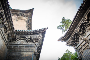 太原双塔寺砖雕建筑