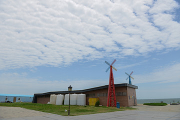 红海湾街景风车