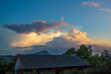 鼓山夕阳