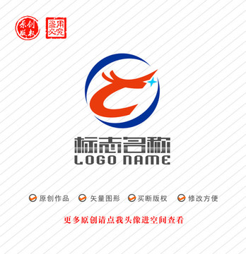 TC字母CT标志龙logo