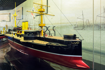 刘公岛北洋水师军舰模型