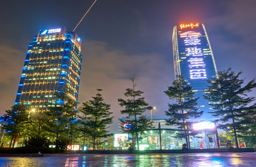 商业大厦夜景