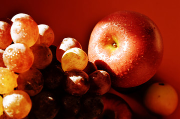 葡萄苹果素材