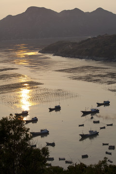 海岛晚霞