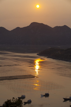 海岛晚霞