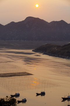 海岛晚霞