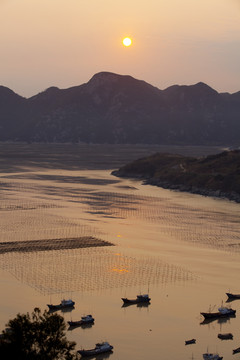 海岛晚霞