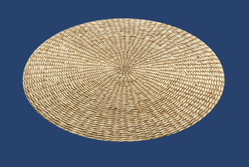 草编织圆垫