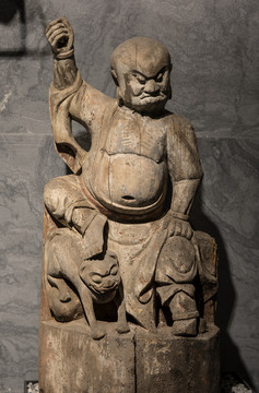 木雕十八罗汉像