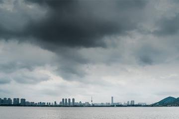 台风经过徐州云龙湖