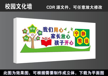 学校校园教育文化墙宣传展板