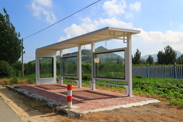 农村公交车站