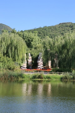 北京植物园水景区
