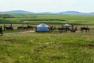 内蒙古包草原旅游景点风光
