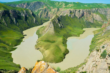 新疆阔克苏大峡谷喀拉峻鳄鱼湾