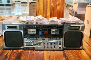80年代双卡磁带录放机