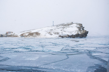 贝加尔湖的浮冰