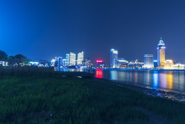 上海浦东滨江夜景