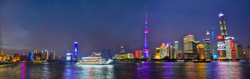 上海外滩建筑群夜景