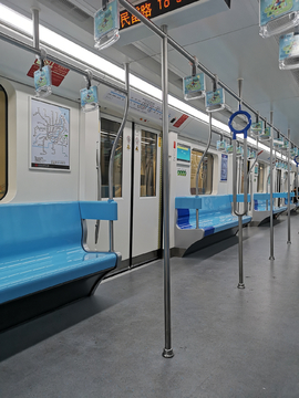 上海地铁9号线无人车厢