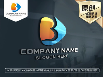 B字母LOGO设计