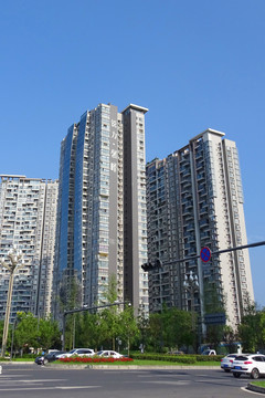 成都华府大道地区城市风光