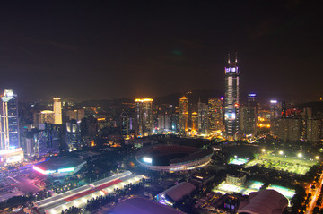 广州城市风光夜景