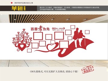 敬老院相片墙