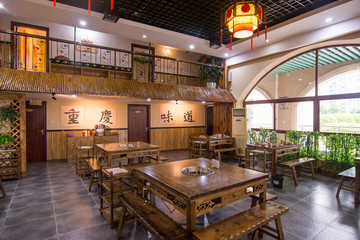 传统风格火锅店