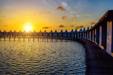 马尔代夫夕阳海岸