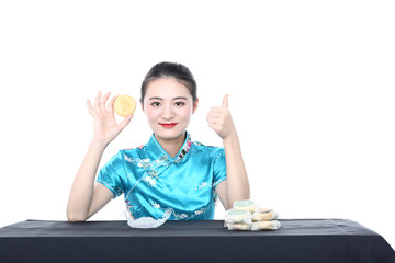 中秋月饼高清摄影图