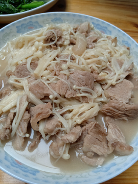 肉炒金针菇
