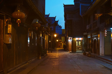 湘西老街夜景