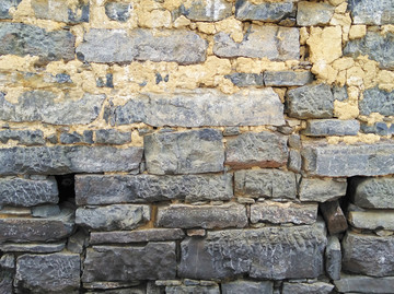 农村石头墙