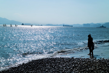 海边母女情深