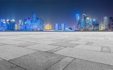 广场地砖和杭州钱江新城现代建筑