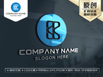 B字母标志LOGO设计