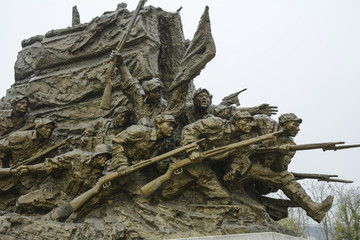 解放战争大型雕塑