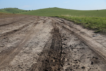 泥泞的道路