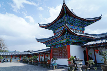 丽江古城木府的建筑