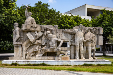 重庆科技学院景观雕塑