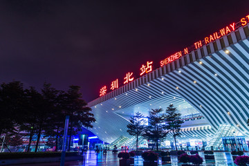 深圳北站夜景