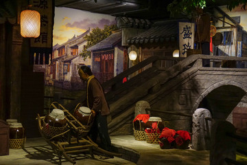 明清街景蜡像