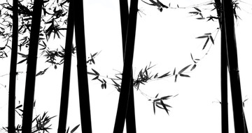 水墨竹