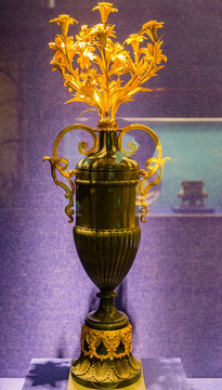俄罗斯风情奖杯状花瓶烛台