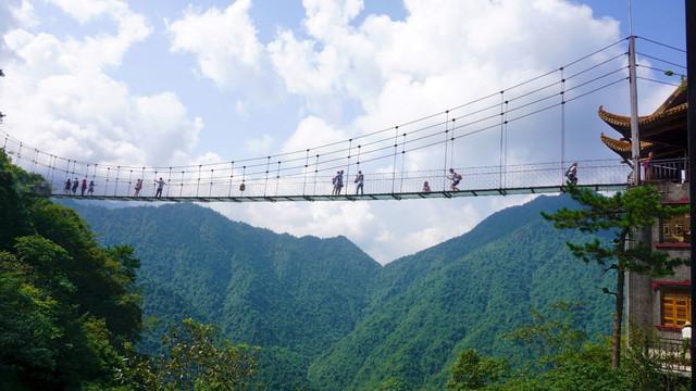 大觉山景区玻璃桥