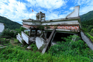 汶川映秀地震遗址