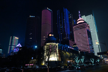 青岛市中心夜景